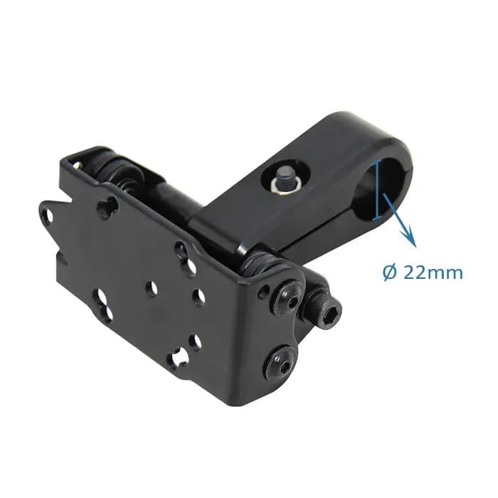 Universel nouveau pour Ø 22mm guidon nouveau noir moto téléphone GPS support avec pince de guidon