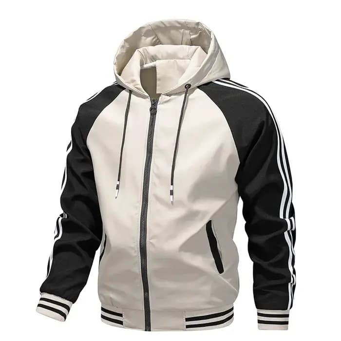 Veste de moto rayée haute performance pour hommes