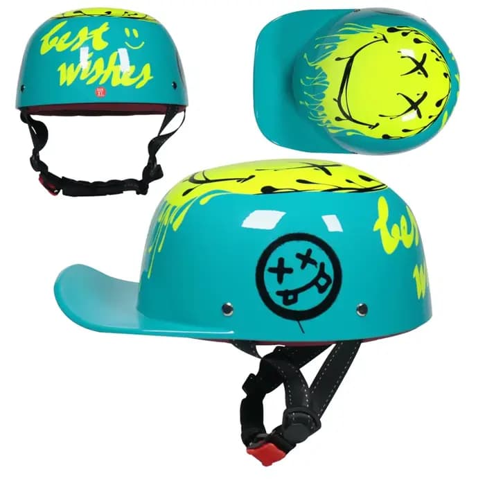 Casque de moto style baseball vintage 201 - Certifié DOT