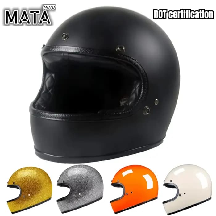 Dot fibre De verre casque intégral Moto course Capacete