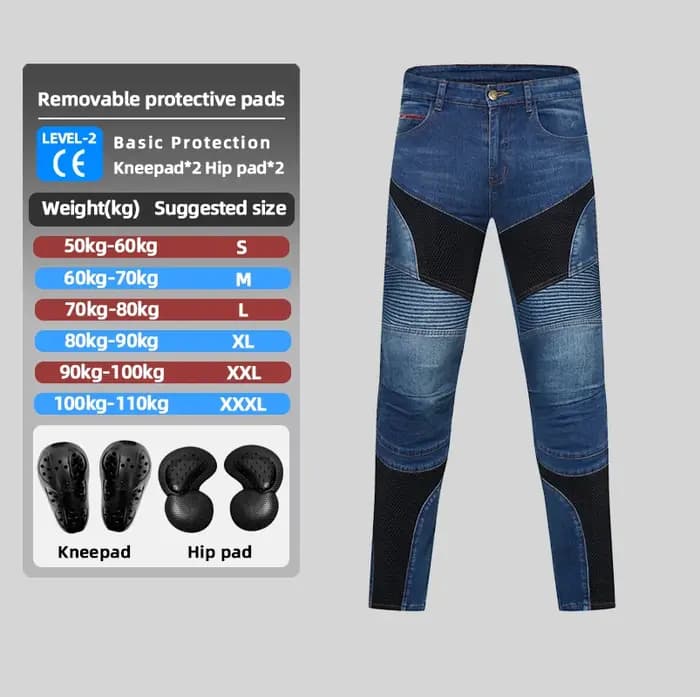 Pantalon de moto respirant pour homme