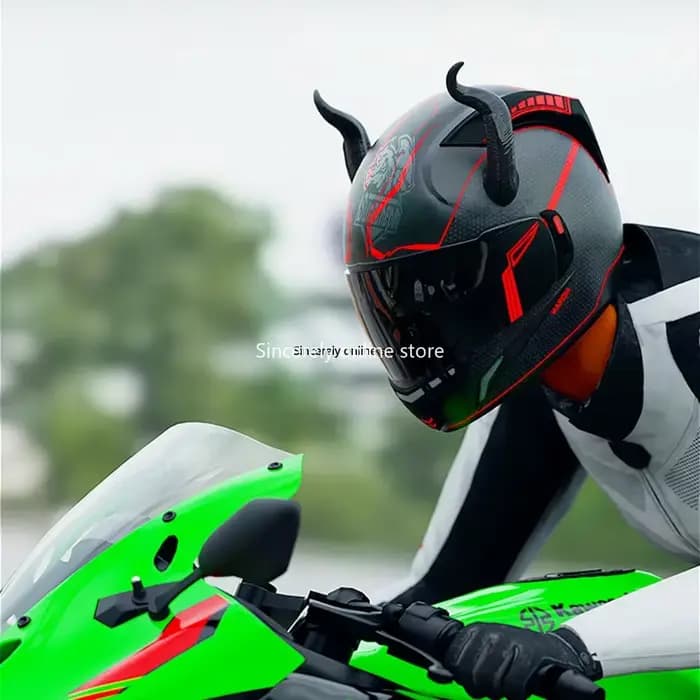 Décoration de casque électrique de moto