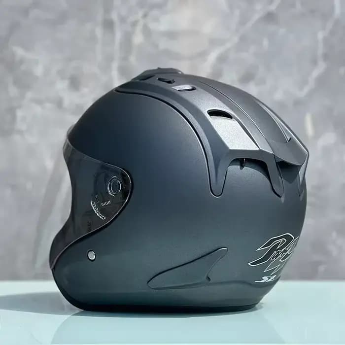 3/4 casque ouvert Ram4 gris mat