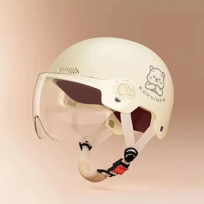 1 pièce batterie moto été universel quatre saisons Protection solaire casque de sécurité demi-casque voiture électrique