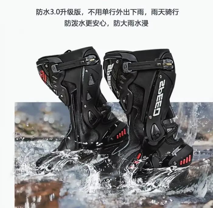 Chaussures d'équitation de moto anti-collision