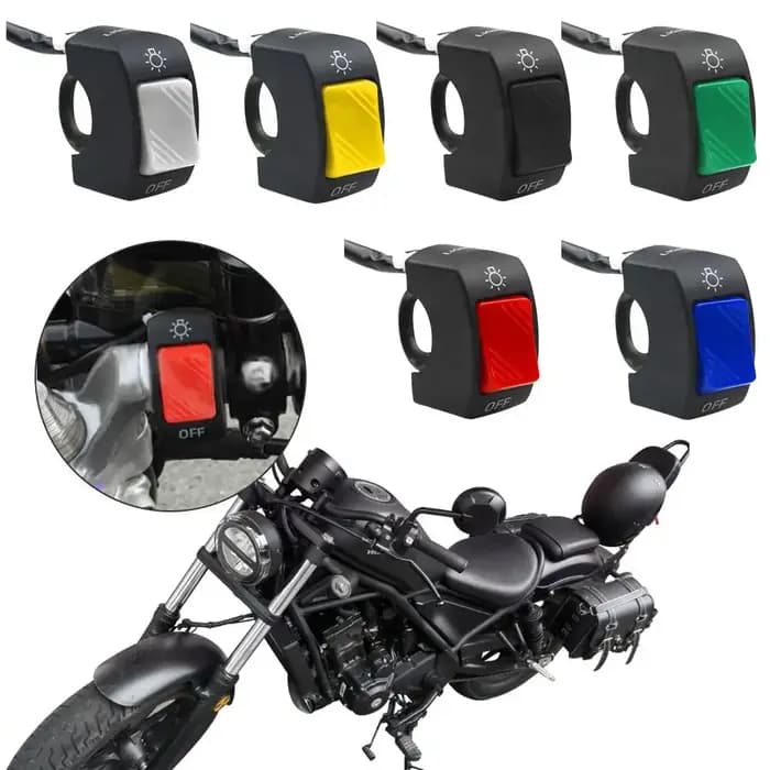 Joli marche/arrêt étanche pour moto, interrupteur d'éclairage de sauna de deuxième ligne, connecteur de guidon pour scooter, accessoire de vélo de route, 12V