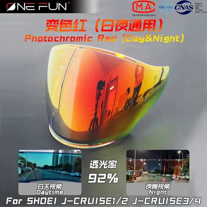 Visière de casque photochromique pour Shoei j-cross 1 j-cruise 2 j-cruise3 j-cruise4 j-force 4 Cj-2