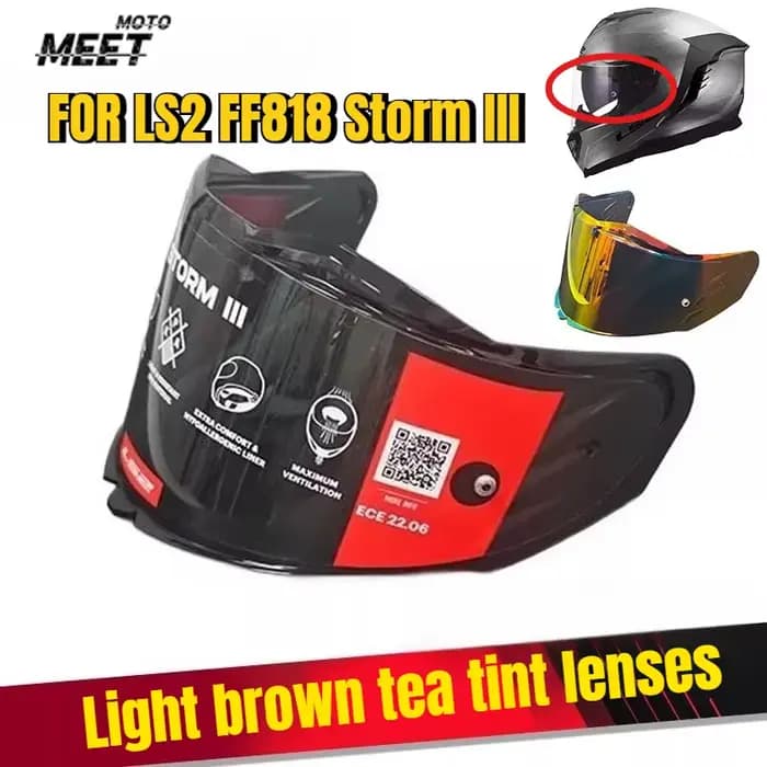 Visière de casque pour casque de moto LS2 FF818 Storm III d'origine
