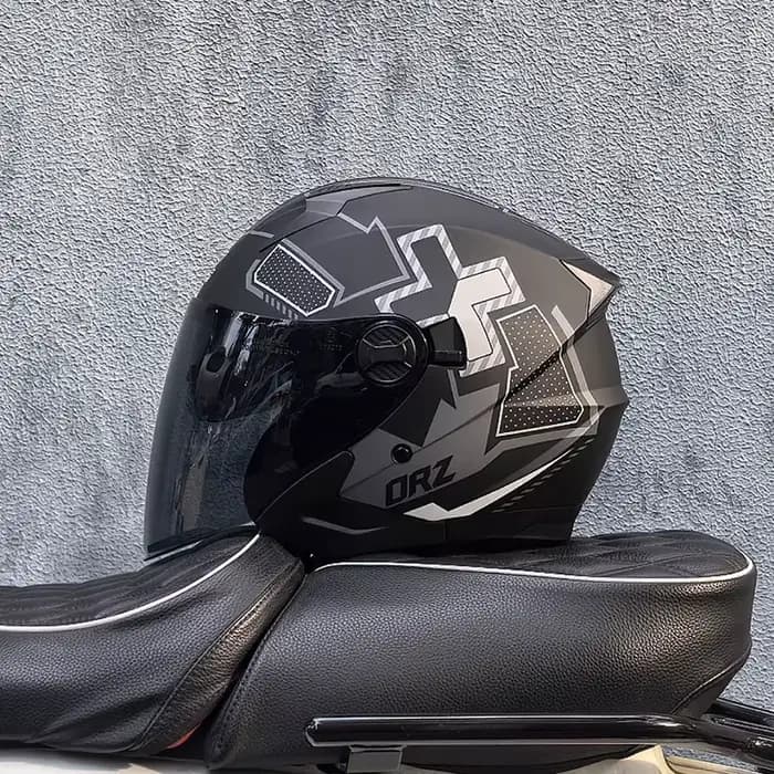 Casque moto ORZ, demi-visage