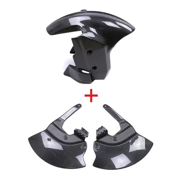 Accessoires Moto Garde-boue Avant Radiateur Étrier en Fibre de Carbone Pure pour BMW M1000R M1000RR S1000RR S1000R 2023 2024 2025 2026