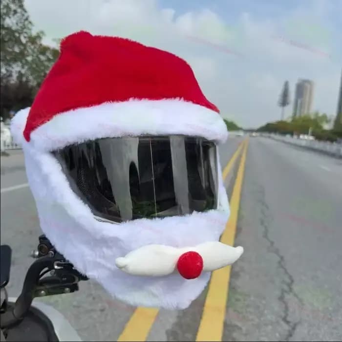 Housse de casque de moto Père Noël