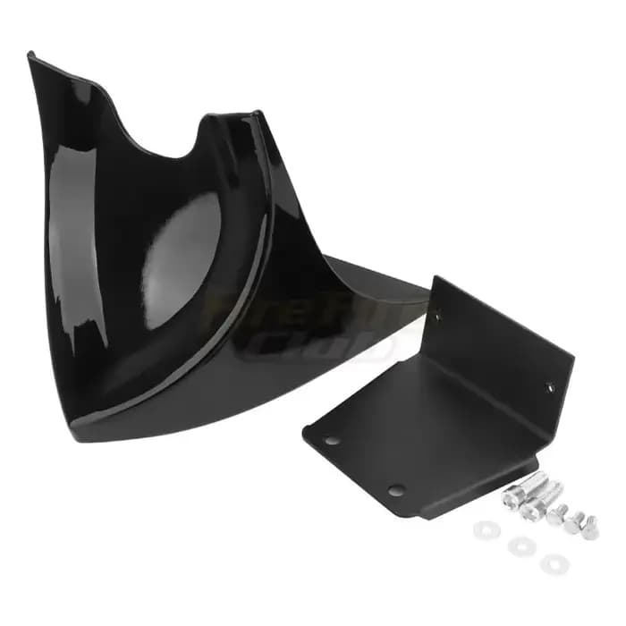 Becquet avant universel de carénage de menton inférieur noir de moto pour Harley Fatboy Softai V-ROD