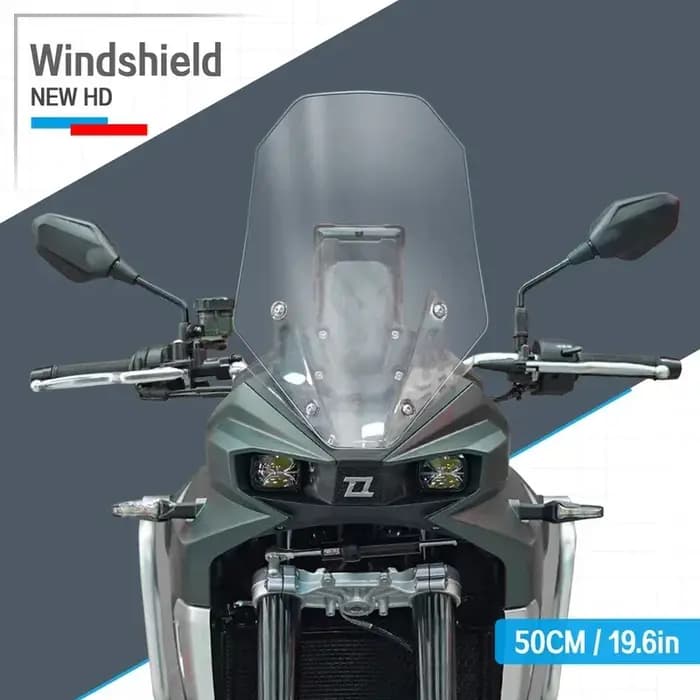 KY800X accessoire moto avec pare-brise surélevé adapté au rallye Colonial Kove 800X KY