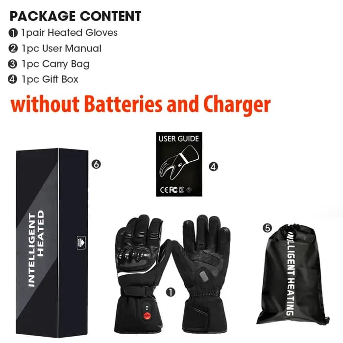 Savior Heat 100% gants de moto imperméables Guantes chauffants