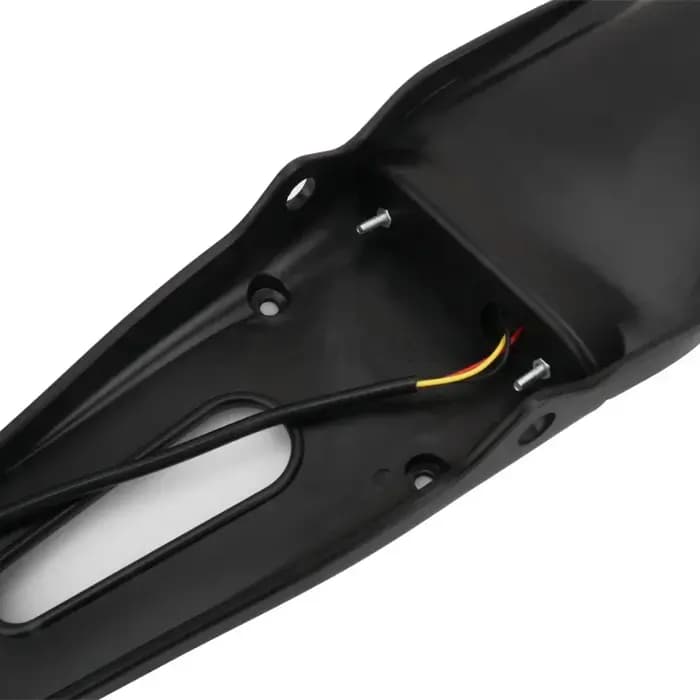 Garde-boue universel pour moto, feu arrière de frein LED rouge, support de plaque d'immatriculation