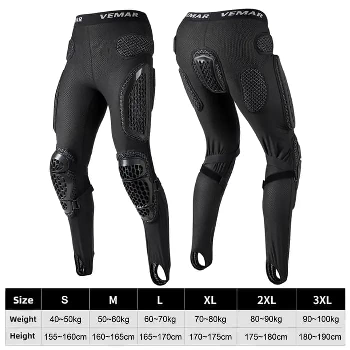 VEMAR nouveaux hommes course tout-terrain armure pantalon équitation en plein air résistant aux chutes